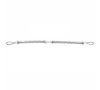 MotiveTech Cavo in Acciaio Inox 304 con Guaina a Molla Antiruggine Cavo di con estremità Anello Fleibile per Tecnici Oleodinamici, Officine, 304 3MM X 400MM