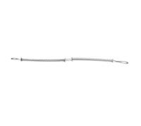 MotiveTech Cavo in Acciaio Inox 304 con Guaina a Molla Antiruggine Cavo di con estremità Anello Fleibile per Tecnici Oleodinamici, Officine, 304 3MM X 500MM