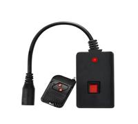 MotiveTech Centralina con Pulsante Rosso Compatto Controllo Remoto Portatile Dispositivo per DJ, Palcoscenico, Controllo 2-In-1 Cablato E Remoto Per Macchina Del Fumo