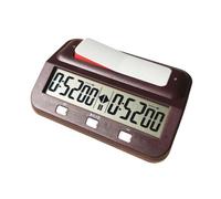 MotiveTech Chess Clock Elettronico con Display Digitale Cronometro per Scacchi Funzione E Allarme in PP Portatile Adatto per Partita a Due, Rosso