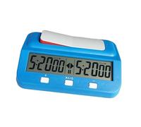 MotiveTech Chess Clock Elettronico con Display Digitale Cronometro per Scacchi Funzione E Allarme in PP Portatile Adatto per Partita a Due, Blu