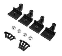 MotiveTech Children Electric Vehicle Kit Staffe Ammortizzatore Auto Rc Supporto Sospensione Staffa Anteriore Staffa Posteriore Lega di Alluminio per Guida Più, Nero