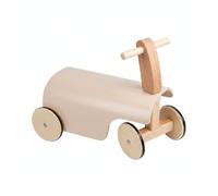 MotiveTech Children Learning Camminatore Bicicletta Senza Pedali Gioco Cavalcabile Struttura Legno Ruote Gomma Antiscivolo Centro Gravità Basso Sviluppo, Rosa