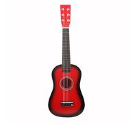 MotiveTech Chitarra Acustica Leggera Chitarra Piccola Facile da Trasportare Strumento Musicale per Bambini, Studenti, Casa, Scuola di Musica, Rosso, 23 Pollici