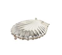 MotiveTech Ciotola con Coperchio Facile da Pulire, Argento, Grande - 35 × 31 × 9,5 Cm