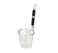 MotiveTech Colino con Cestino a Forma di Cono Facile da Pulire Schiumarola con Manico Nero Pratico Utensile da per Hot Pot, Preparazione Dei Pasti, Stile A