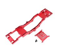 MotiveTech Componente Telaio Veicolo Telaio in Metallo Chassis Centrale Piastra Cambio in Alluminio 6061 con Viti Fondazione Rigida E Leggera Adatto per Auto RC, Rosso