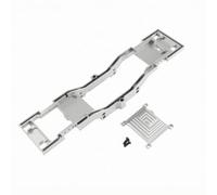 MotiveTech Componente Telaio Veicolo Telaio in Metallo Chassis Centrale Piastra Cambio in Alluminio 6061 con Viti Fondazione Rigida E Leggera Adatto per Auto RC, Argento