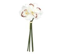 MotiveTech Composizione di Orchidee Artificiali a Stelo Lungo per Le Celebrazioni Del Ringraziamento, Bianco