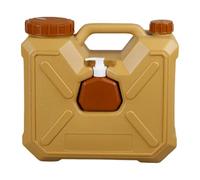 MotiveTech Contenitore per Acqua Camping con Rubinetto Portatile Tanica Grande capacità PE Resistente Manico Facile Trasporto Spessore Antigoccia Adatto per, Giallo, 12l