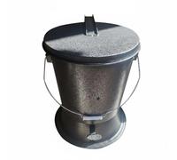 MotiveTech Contenitore per Cenere Secchio per Secchio per Bidone per Smaltimento in Coperchio a Tenuta Resistente al Calore per Contenimento Cenere E Spegnimento, style to 2