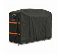 MotiveTech Copertura Completa Impermeabile Copertura con Cerniera Resistente Ai Raggi Custodia Esterna per Kayakisti, Giardino , 145 32 57ins 368 81 145cm , Nero 600D PVC