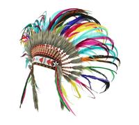 MotiveTech Copricapo Indiano Accessori per la Testa Cappello Indiano Americano per Cosplay