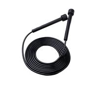 MotiveTech Corda per Saltare Allenamento Funzionale Presa Ergonomica Corda Resistente Attrezzo Sportivo attività Fisica Adulti Bambini Adatta a Palestra Cortile, Nero