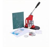MotiveTech Creatore di Distintivi da Fusllatrice Manuale ta per Piccoli Centri Hobbistici, Stile A