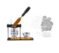 MotiveTech Creatore di Spilla Personalizzati Durevole Fusllatrice Manuale Pronta All'uso per Scuole, Personalizzazione in Piccole Quantità, 50mm