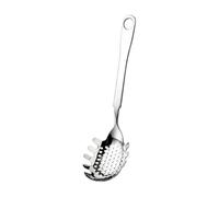 MotiveTech Cucchiaio Colino da in Acciaio Inossidabile con Finitura E Ciotola Perforata per Servire Pietanze Adatto per Scolare Noodles Sollevare Gnocchi Sgocciolare Liquidi Scolare Verdure