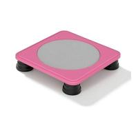 MotiveTech da Interno Imbottito Mini Sicuro Tappeto Elastico Quadrato per Bambini, Rosa Rossa