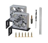 MotiveTech Dima per Spinotti Creatore di Barre Tonde Utensile per Falegnameria E Piastra di Taglio Kit per Trapano con Inserti Sostituibili in Adatto Pe, 2 Pezzi con Punta Da Trapano