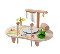 MotiveTech Dimensioni Compatte Gioco Infantile Percussioni Integrate Tavolino Musicale Tavolo Musicale in Legno per Bambini