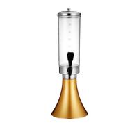 MotiveTech Dispenser per Bevande Dispenser Birra Caraffa Contenitore Spillatore con Corpo Graduato per Controllo Livello Bevanda Adatto per Bar Feste Domestiche Taverne Notturni, Array, Oro