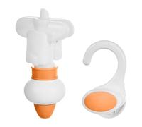 MotiveTech Dispenser per Sacchetti di Ricarica con Gancio Sospeso per Gel Doccia, Orangina