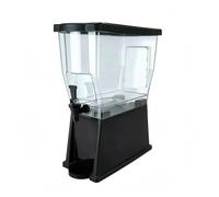 MotiveTech Distributore di Bevande Dispenser Contenitore Caraffa Erogatore con Rubinetto in Pc 11l per Bevande Fredde con Supporto, BD11L Contenitore Per Bevande Rettangolare In PC