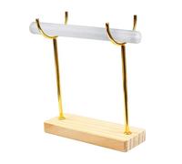 MotiveTech Espositore per Bracciali Supporto per Gioielli Porta Orologi E Cavigliere Organizzatore in Stile Rustico con Asta Liscia in Gesso Adatto per Arredame, S