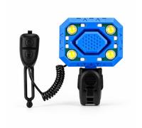 MotiveTech Faro Anteriore con Campanello a LED Luce Anteriore Ricaricabile Impermeabile Accessorio per Ciclisti, Città