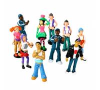 MotiveTech Figurine di Persone in Miniatura | Realistiche, Statuine in Plastica, Colorate, Figurine per Diorama, Counseling