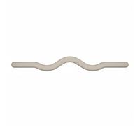MotiveTech Fitness Training Bar Barra Pesi Ondulata Bilanciere Allenamento Manubrio Presa con Schiuma Antiscivolo Silicone Ghisa per Flessibilità Scolpire Il, Marrone Chiaro, 15 Libbre