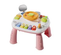 MotiveTech Giocattoli Sensoriali, Giocattoli Musicali, Luci Lampeggianti, Giocattoli Educativi, Centrotavola, Volante, Giocattoli per Bambini Dai 3 Ai 6 Anni, Re, Rosa, Taglia unica