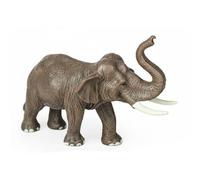 MotiveTech Giocattolo Animale in Plastica Realistico Ippopotamo Giocattolo Molto Dettagliato Riproduzione di Animale Selvatico per Bambini, Collezionisti, Scuola, Elefante Asiatico 016