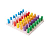 MotiveTech Giocattolo Educativo in Legno con Dita Intercambiabili E Colori Coordinati, per Bambini in Età Prescolare, per La Risoluzione Dei Problemi E per Ragaz, Style a, Taglia unica bambino