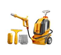 MotiveTech Giocattolo lavamacchine per Bambini con spruzzatore d'Acqua, Robusto e Realistico, Bambini e Bambine. Portatile, interattivo, Style B