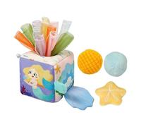 MotiveTech Giocattolo Sensoriale a Forma di Scatola di Fazzoletti per Bambini, per L'educazione Allo Sviluppo Sensoriale Dai 6 Mesi