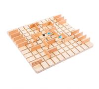 MotiveTech Gioco da Tavolo con Pedine Sbarramenti in Legno Senza Schermo Gioco di Strategia con Griglia Quadrata Pensiero Critico Scacchiera in Legno, Stile A