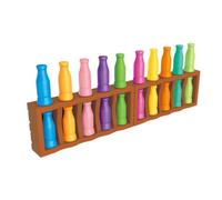 MotiveTech Gioco di Corrispondenza dei Colori Gioco Educativo di Logica Gioco Interattivo E di Memoria per Potenziare Lo Sviluppo Cognitivo Adatto per Famiglie, 20 Bottiglie