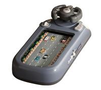 MotiveTech Gioco di Guida per Bambini Console di Guida Tavolo Volante con Display Integrato 200 Livelli Regolazione Passo Pulsanti Adatto per Sviluppo Tempismo, Grigio Blu