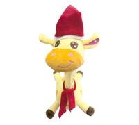 MotiveTech Giraffa Peluche Interattiva Giocattolo Musicale Funzione Luminosa Volume Regolabile Registrazione Vocale Educativo Adatto per Bambini 1-3 Ann, Giallo