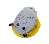 MotiveTech Gonfiatore a Pedale per Gommoni Doppia Funzione Gonfiaggio e Sgonfiaggio Pompa a Pedale Portatile per Nautica, Campeggio, Spiaggia, Q7 Pompa A Pedale