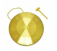 MotiveTech Gong Cinese con Supporto in Legno Artigianato Tradizionale Gong Cinese con Supporto Idea Regalo Originale per Ufficio, 30CM Tai Chi Bagua
