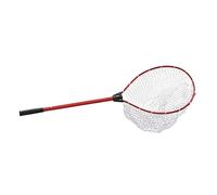 MotiveTech Guadino da Sbarco Pieghevole Rete per Pesci con Manico Telescopico in Alluminio E Maglia Morbida Adatto per La Pesca da Rilascio, Rosso