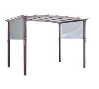 MotiveTech Impermeabile da Esterno Copertura Pergola Pannello Parasole Tenda Parasole Sostituzione Universale Oxford 190T Rivestito Argento Adatto a Spazi, Gray