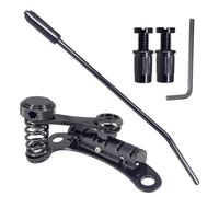MotiveTech Jazz Tremolo Tremolo Roller Ponte Chitarra Elettrica Stop Tailpiece per Upgrade Senza Ricostruzione in Lega di Zinco con Vibrato Stabile Adatto per Prove Studio Performance Dal, Nero