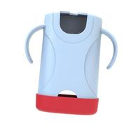 MotiveTech Juice Pouch Holder Supporto Sacchetti Succhi Rigido Antiversamento Contenitore Alimenti Bambini Materiale PP Adatto per Auto Merenda Casa, Blu Rosso, Taglia unica bambino