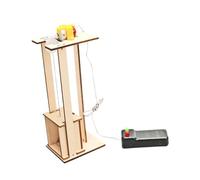 MotiveTech Kit Giocattolo Modello di Ascensore Fai da Te, Kit di Costruzione di Puzzle Interattivo in Legno per La Scienza