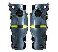 MotiveTech Knee Guards Ginocchiere Protettive Parastinchi Protezioni Ginocchio con Scocca Rigida Ventilata Sintetico Ad Alta Resistenza Adatte per ciclismo Sport Allenamento, Grigio Scuro, XL