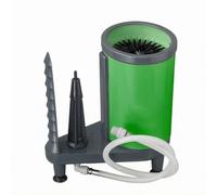 MotiveTech Lavabicchieri da Banco Plastica Pratico Lavabicchieri con Spazzole Radiali Compatto Glass Washer con Spazzole in Nylon per Ristorante, Verde