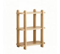 MotiveTech Libreria Desktop in Legno Massello Organizer Minimalista Portaoggetti per Studenti, 3 Livelli 45CM